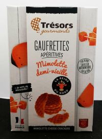 Gaufrettes apéritives Mimolette demi-vieille 60g 